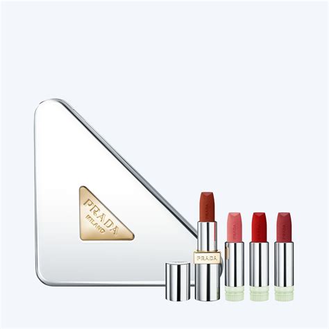 lipstick clutch gift set prada|prada monochrome lipstick.